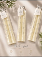 Image for The Celtic Swirl Taper Candle Twin Pack, Silver