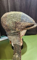 Image for Hanna Vintage Tweed Cap with Ear Flap, Patch Work