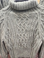Athena Turtle Neck Wool and Alpaca Sweater, Mint - Small