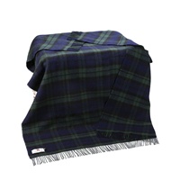 Image for John Hanly Irish Picnic Blanket Large - Blackwatch Plaid