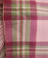 Image for John Hanly Merino Luxury Wool Scarf, Pink Tartan