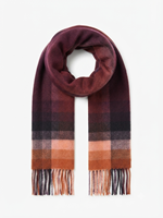 Image for Avoca Handweavers 100% Cashmere Scarf, Plum Strawberry