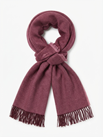 Image for Avoca Handweavers Cashmere Wool Sandymount Scarf, Plum