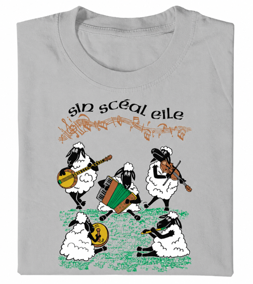 Image for Musical Sheep Sin Sceal Eile T-Shirt, Heather Gray