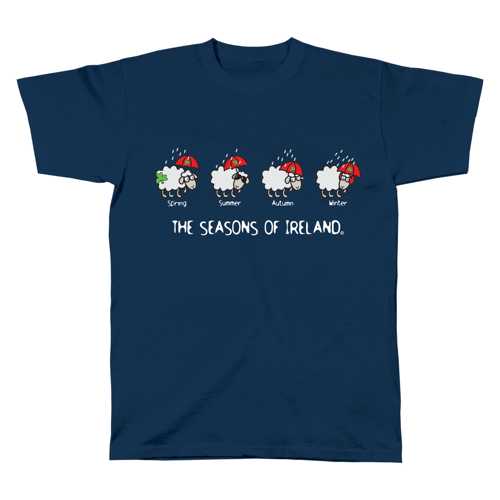 Image for Fashionflo Four Seaons of Ireland T-Shirt - Blue