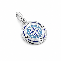 Image for Hector Silver Compass Pendant