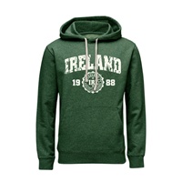 Image for Melange 1988 Athletic Crest Pullover Hooded Sweatshirt, Bottle Green