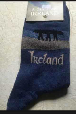 Image for Ireland Blue Socks- Men Carrying Boat