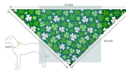 Image for All Over Shamrock Dog Bandana