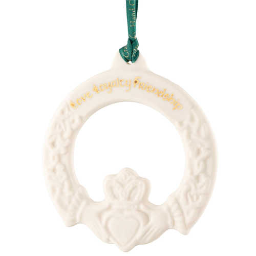 Image for Belleek Classic Claddagh Friendship Ornament