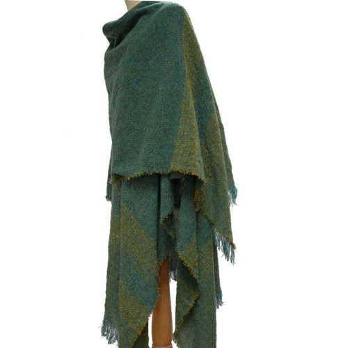 Image for Kerry Woollen Mills Celtic Ruana – Aqua Zest