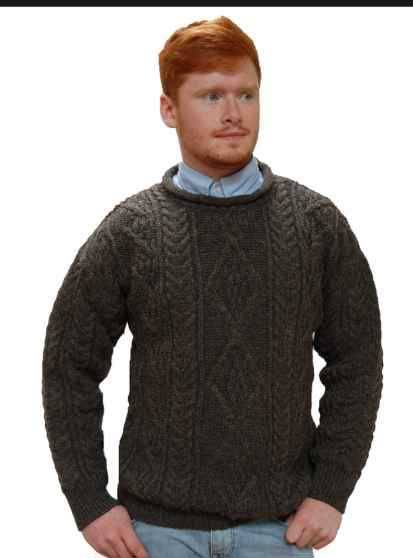 Image for Kerry Woolen Dark Jacob Wool Sweater