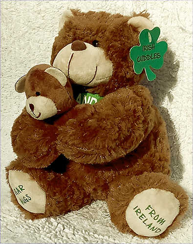 Image for Liffey Artefacts- Cuddly Momma Bear and Cub Toy