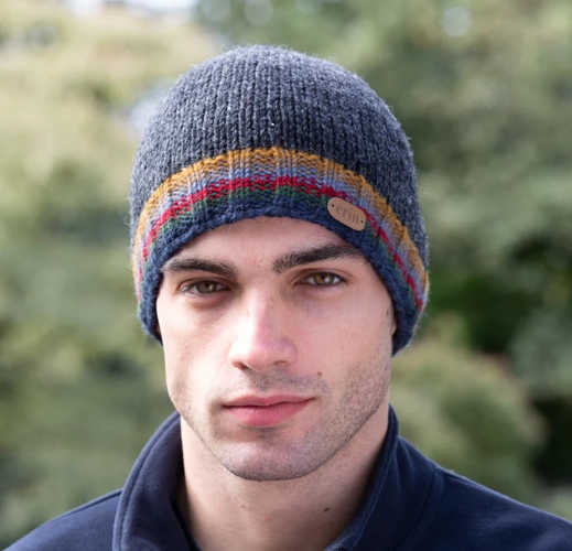 Image for Erin Knitwear Rib Pullon Hat, Charcoal