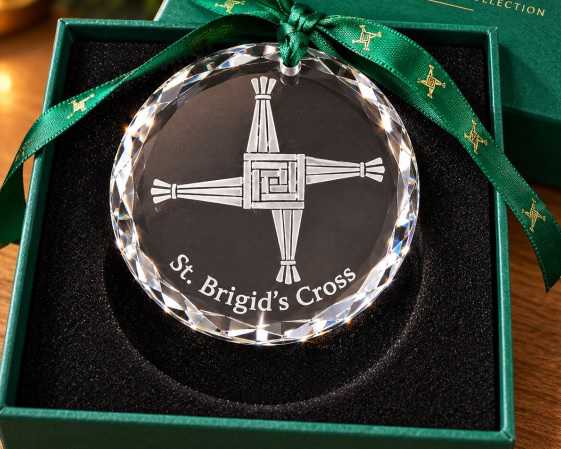 Image for Irish St. Brigid Crystal Hanging Ornament