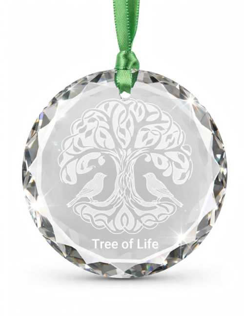 Image for Irish Tree of Life Crystal Hanging Ornament