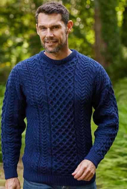 Image for Latchfords of Ireland Crew Sweater, Blue