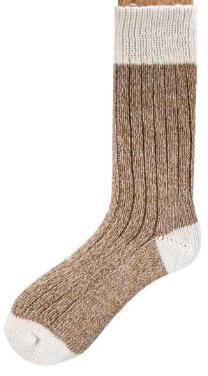 Image for Grange Craft Irish Walking Socks, Brown and Natural