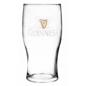Guinness Straight Logo Pint Glass - Irish Jewelry