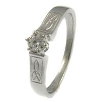 Image for Trinity Solitaire Diamond Ring