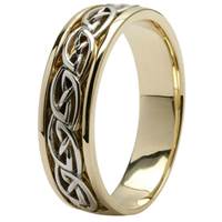 14Kt Yellow Gold Celtic Design Wedding Ring