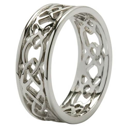 UMODE Jewelry Antique 925 Sterling Silver Celtic Knot Weave Open Band Ring 