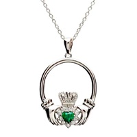 Image for Cubic Zirconium Retro Claddagh