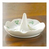Image for Belleek Shamrock Ring Holder
