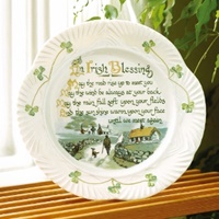 Image for Harp Irish Blessing Plate