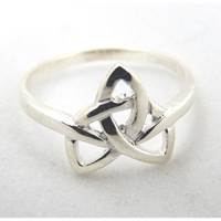 Image for Sterling Silver Classic Trinity Knot Ring