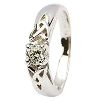 Image for 14kt White Gold Trinity Knot .75ct Diamond Ring