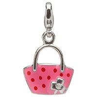 Image for Little Miss Shamrock Diamond Purse Charm, Pink